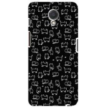 Чехол с принтом для Meizu M6s (AlphaPrint) Модные коты (Меленькие котики)