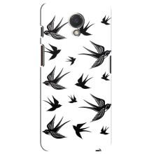 Чехол с птицами на Meizu M6s (VPrint) (Ласточки)