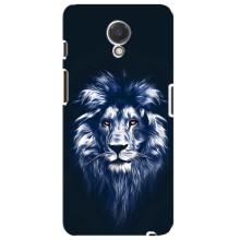 Чехол со Львом для Meizu M6s (VPrint) (Синий Лев)