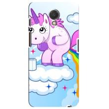 Чехол Unicorn на Meizu M6s (Радуга единорожка)