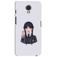 Чехлы Венсдей на Meizu M6s Уэнсдей (AlphaPrint) (Уэнздей и Вещь)