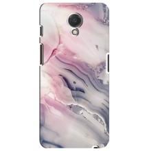 Мраморный чехол на Meizu M6s (VPrint) (Пурпурный Мрамор)