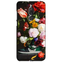 Брендновые Чехлы для Meizu M6T, Meilan 6T - (PREMIUMPrint) (Nike цветы)