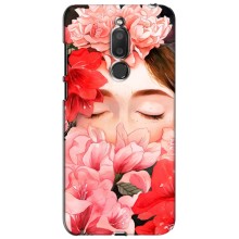 Чехлы (ART) Цветы на Meizu M6T, Meilan 6T (VPrint) (Глаза в цветах)