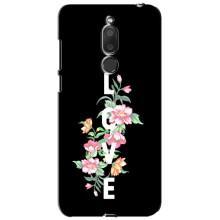 Чехлы для любимой на Мейзу М6Т (VPrint) (Цветы LOVE)
