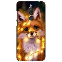 Чехлы с картинкой Лисички для Meizu M6T, Meilan 6T (VPrint) (Лисичка в гирляндах)