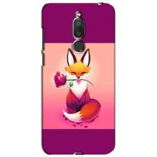Чехлы с картинкой Лисички для Meizu M6T, Meilan 6T (VPrint) (Лисичка с розочкой)