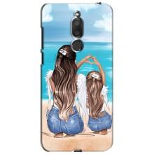 Чехол с печатью для Meizu M6T, Meilan 6T - (Мама с ребенком) (AlphaPrint) (Мама с доченькой)