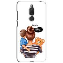 Чехол с печатью для Meizu M6T, Meilan 6T - (Мама с ребенком) (AlphaPrint) (Мама с сыном)