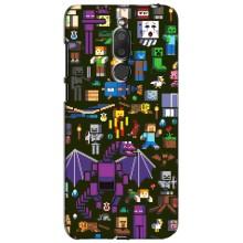 Чехол Майнкрафт на Meizu M6T, Meilan 6T (AlphaPrint) Minecraft (Коллаж Майнкрафт)