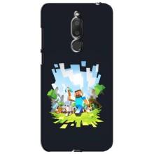 Чехол Майнкрафт на Meizu M6T, Meilan 6T (AlphaPrint) Minecraft (персонажи Minecraft)
