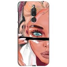 Чехол с печатью для Meizu M6T, Meilan 6T - (Мода) (AlphaPrint) (Макияж)