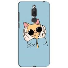 Чохол на Мейзу М6Т з Котиками (VPrint) (Котик в окулярах)