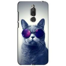 Чохол з принтом для Meizu M6T, Meilan 6T (AlphaPrint) Модні коти (Стильний кіт)