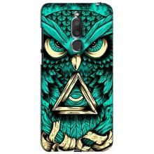 Чехол с птицами на Meizu M6T, Meilan 6T (VPrint) (Сова с глазом)