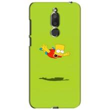 Чехол с Симпсонами для Meizu M6T, Meilan 6T (VPrint) (Барт Симпсон)