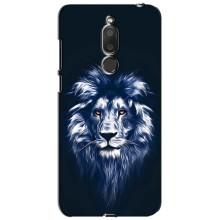Чехол со Львом для Meizu M6T, Meilan 6T (VPrint) (Синий Лев)