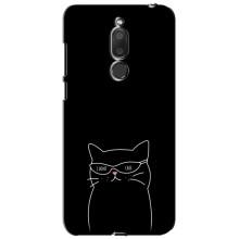 Чохол з малюнком кіт на Meizu M6T, Meilan 6T – Байдужий кіт