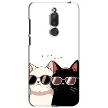 Чохол з малюнком кіт на Meizu M6T, Meilan 6T – Коти в окулярах