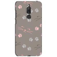 Чохол з малюнком кіт на Meizu M6T, Meilan 6T – Лапи і вуса