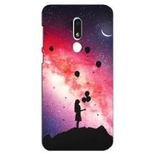 Чехлы для любимой на Мейзу М8 Лайт (VPrint) (С шариками)