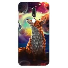 Чехлы с картинкой Лисички для Meizu M8 Lite (VPrint) (Лисица в космосе)