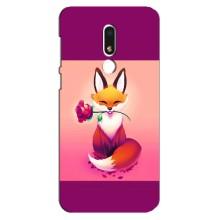 Чехлы с картинкой Лисички для Meizu M8 Lite (VPrint) (Лисичка с розочкой)