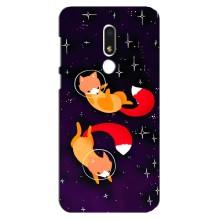 Чехлы с картинкой Лисички для Meizu M8 Lite (VPrint) (Лисички космонавты)