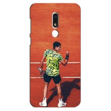 Чехлы с принтом Спортивная тематика для Meizu M8 Lite (Алькарас Теннисист)