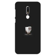 Чехол Майнкрафт на Meizu M8 Lite (AlphaPrint) Minecraft (Овечка Майнкрафт)
