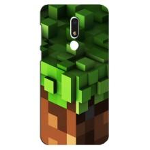 Чехол Майнкрафт на Meizu M8 Lite (AlphaPrint) Minecraft (текстура Майнкрафт)