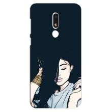 Чехол с печатью для Meizu M8 Lite - (Мода) (AlphaPrint) (Красивая девочка)
