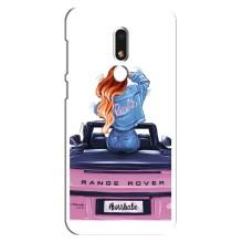 Чехол с печатью для Meizu M8 Lite - (Мода) (AlphaPrint) (На машине)