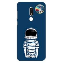 Чехол NASA для Meizu M8 Lite (AlphaPrint) (Мальчик в шлеме)