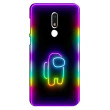 Чехол Амонг Ас для Meizu M8 Lite (AlphaPrint) (Яркий скин)