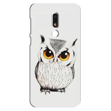 Чехол с птицами на Meizu M8 Lite (VPrint) (Милая Сова)