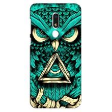 Чехол с птицами на Meizu M8 Lite (VPrint) (Сова с глазом)