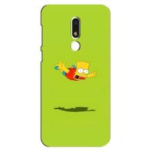 Чехол с Симпсонами для Meizu M8 Lite (VPrint) (Барт Симпсон)