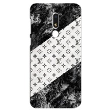 Чохол Стиль Louis Vuitton на Meizu M8 Lite – LV на білому