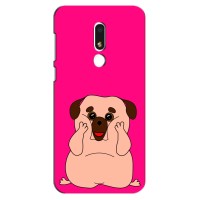 Чехол (ТПУ) Милые собачки для Meizu M8 Lite – Веселый Мопсик