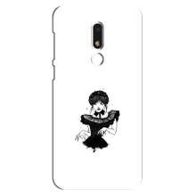 Чехлы Венсдей на Meizu M8 Lite Уэнсдей (AlphaPrint) (танец Уэнздей)