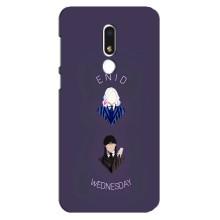 Чехлы Венсдей на Meizu M8 Lite Уэнсдей (AlphaPrint) (Уэнздей и подруга)