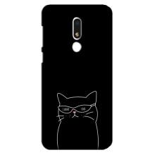 Чохол з малюнком кіт на Meizu M8 Lite – Байдужий кіт