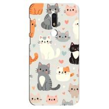 Чохол з малюнком кіт на Meizu M8 Lite – Колаж котів