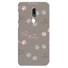 Чохол з малюнком кіт на Meizu M8 Lite – Лапи і вуса