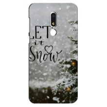 Новорічні, Святкові Чохли для Meizu M8 Lite - 2024 год (Let it snow)