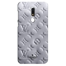 Текстурный Чехол Louis Vuitton для Мейзу М8 Лайт (Белый ЛВ)