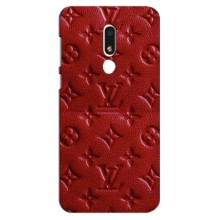 Текстурный Чехол Louis Vuitton для Мейзу М8 Лайт (Красный ЛВ)