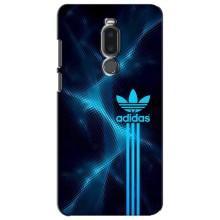 Чехлы Адидас для Meizu Note 8 (AlphaPrint) (Синий Адидас)