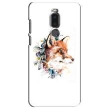 Чехлы с картинкой Лисички для Meizu Note 8 (VPrint) (Лисичка в цветочках)